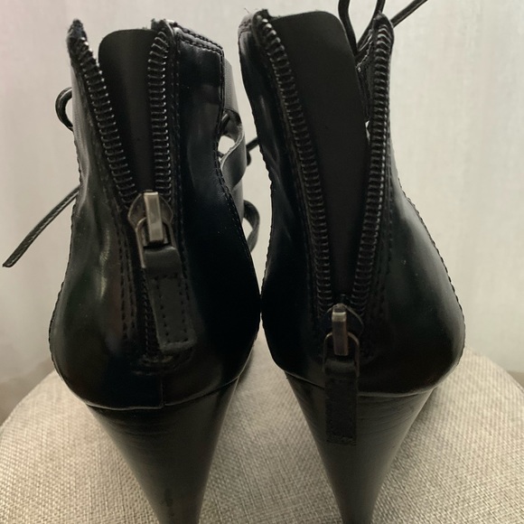 New! Franco Sarto Black Leather Shoes-7 - Picture 3 of 5